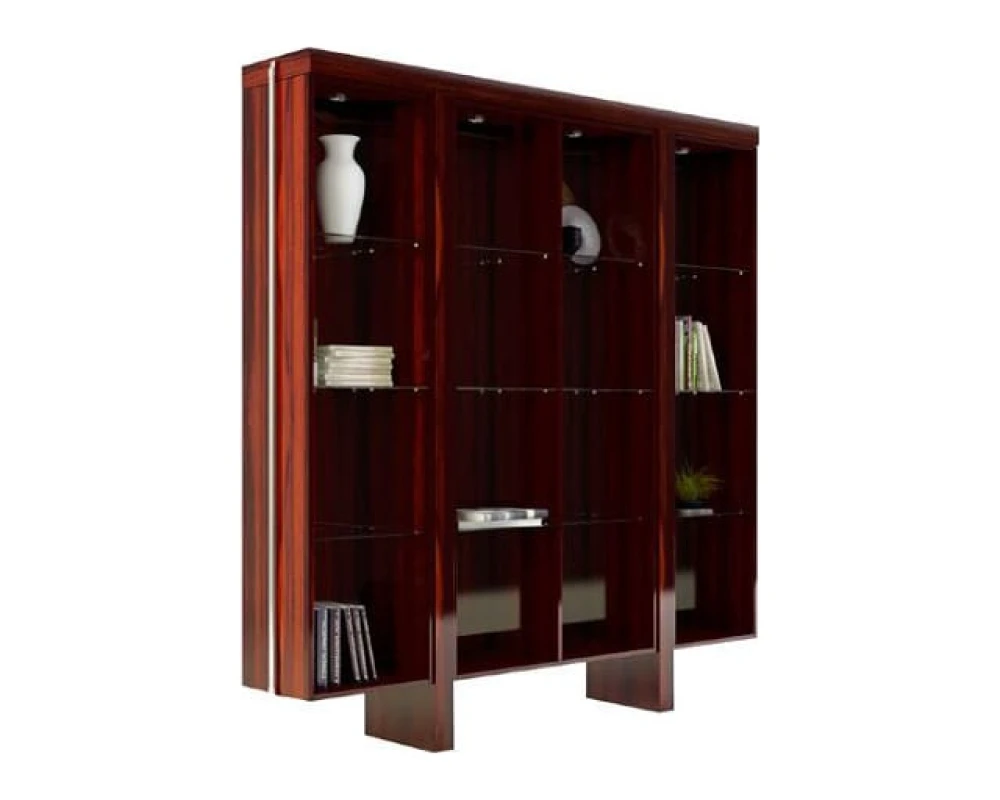 Стеллаж со стеклянными полками 2200x400x2300 Дао / Dao