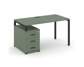 Стол письменный с 1 опорной тумбой CN.SP-301 B 980/1346x720x750 Концепт / Concept images