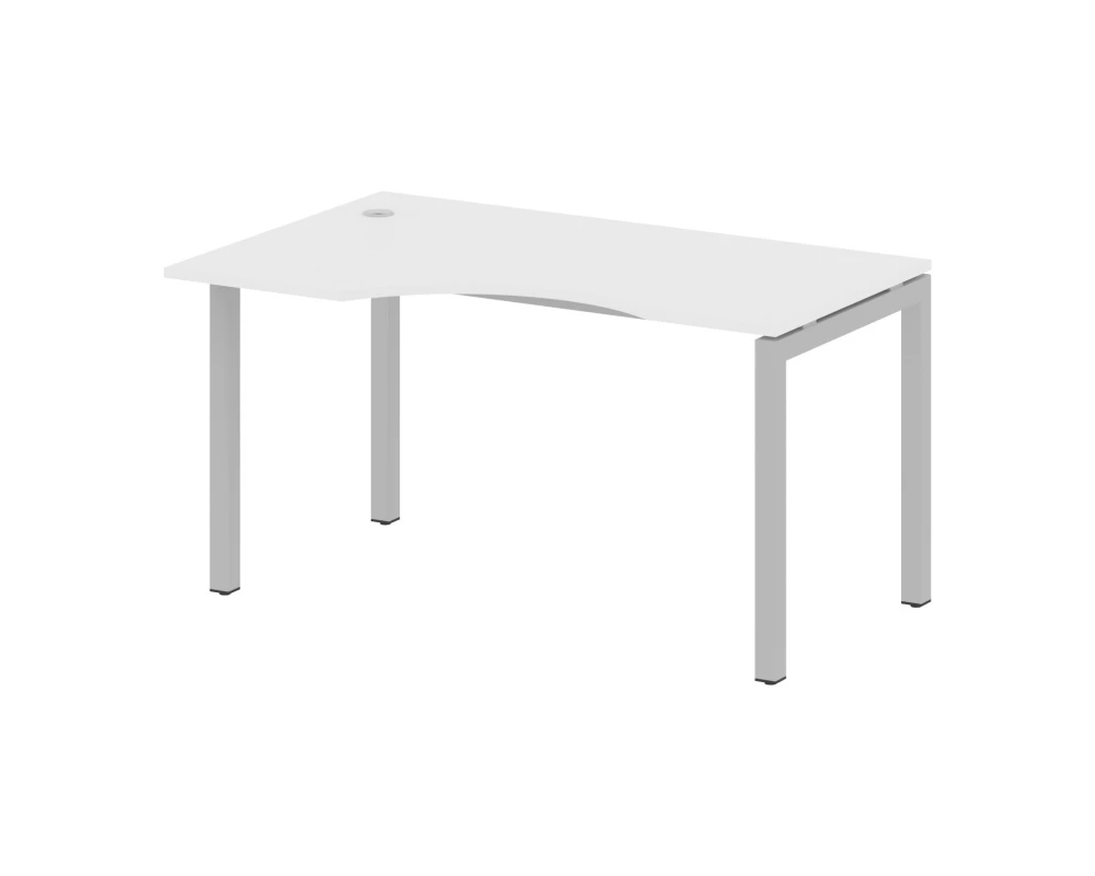 Стол криволинейный левый на П-образном м/к 1400x900x750 Метал Систем Куатро 5x5 / Metal System Quattro 5x5