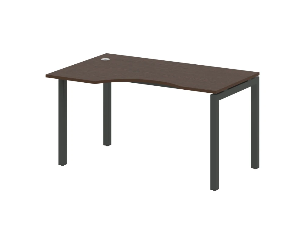 Стол криволинейный левый на П-образном м/к 1400x900x750 Метал Систем Куатро 5x5 / Metal System Quattro 5x5