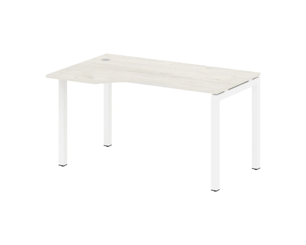 Стол криволинейный левый на П-образном м/к 1400x900x750 Метал Систем Куатро 5x5 / Metal System Quattro 5x5