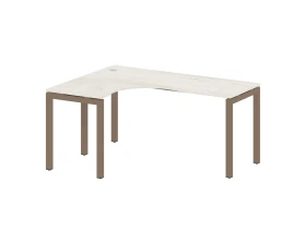 Стол криволинейный левый на П-образном м/к 1600x1200x750 Метал Систем Куатро 5x5 / Metal System Quattro 5x5 images