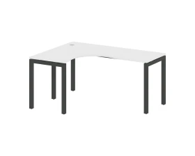 Стол криволинейный левый на П-образном м/к 1600x1200x750 Метал Систем Куатро 5x5 / Metal System Quattro 5x5 images