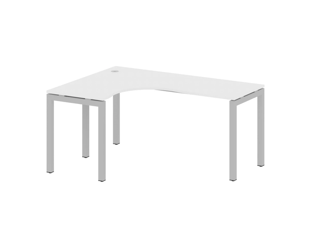 Стол криволинейный левый на П-образном м/к 1600x1200x750 Метал Систем Куатро 5x5 / Metal System Quattro 5x5