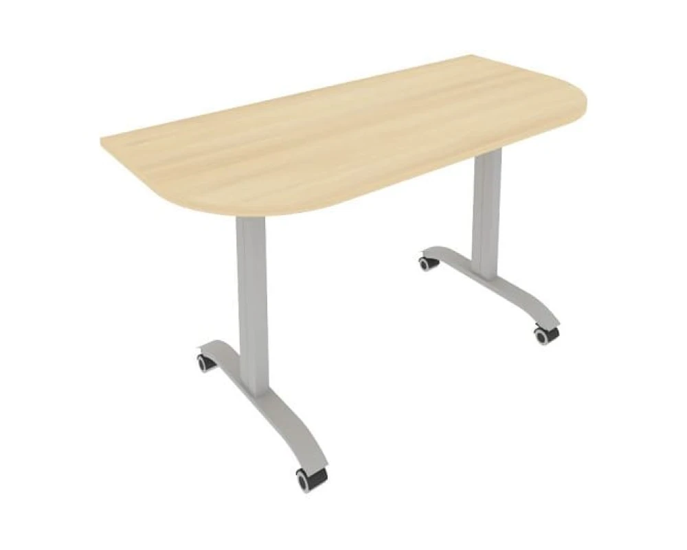 Стол радиусный складной мобильный 1400x650x757 Мобайл Систем / Mobile System