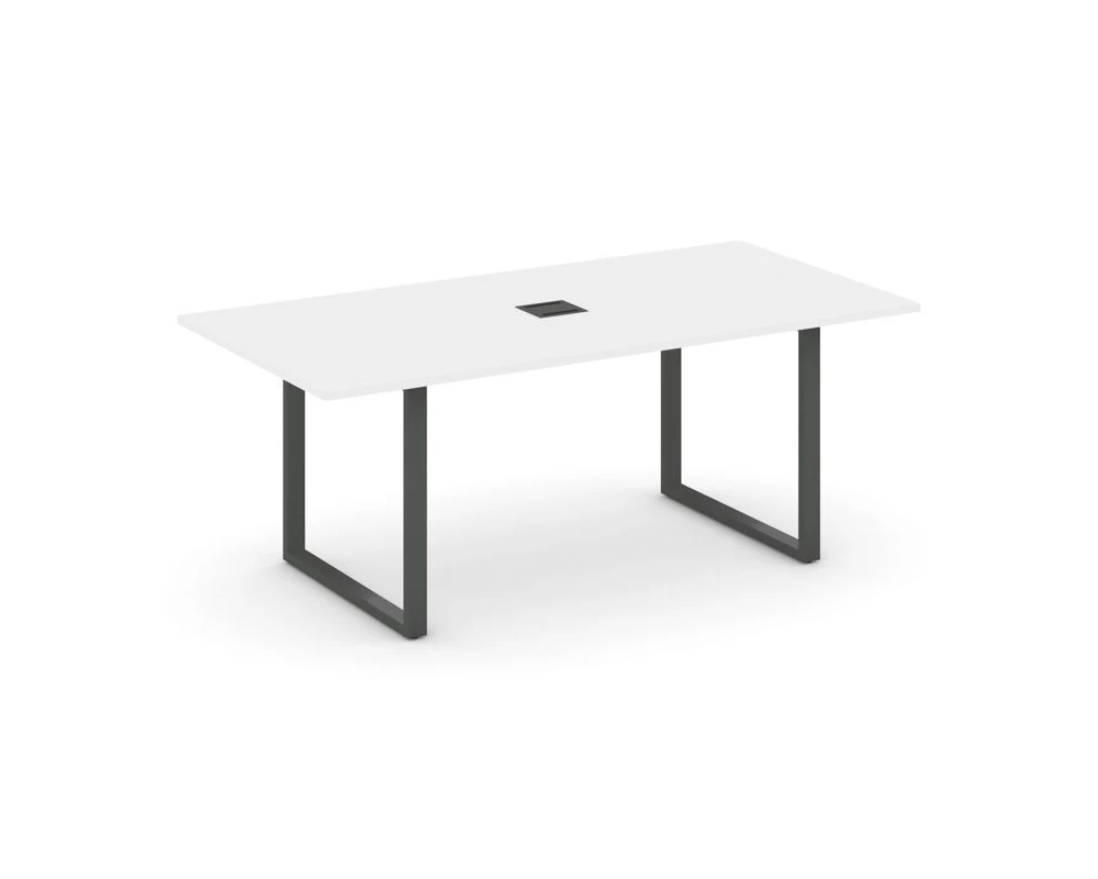 Стол переговорный на О-образном каркасе с лючком 1980x980x750 Стайл Проджект Директ / Style Project Direct