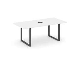 Стол переговорный на О-образном каркасе с лючком 1980x980x750 Стайл Проджект Директ / Style Project Direct images