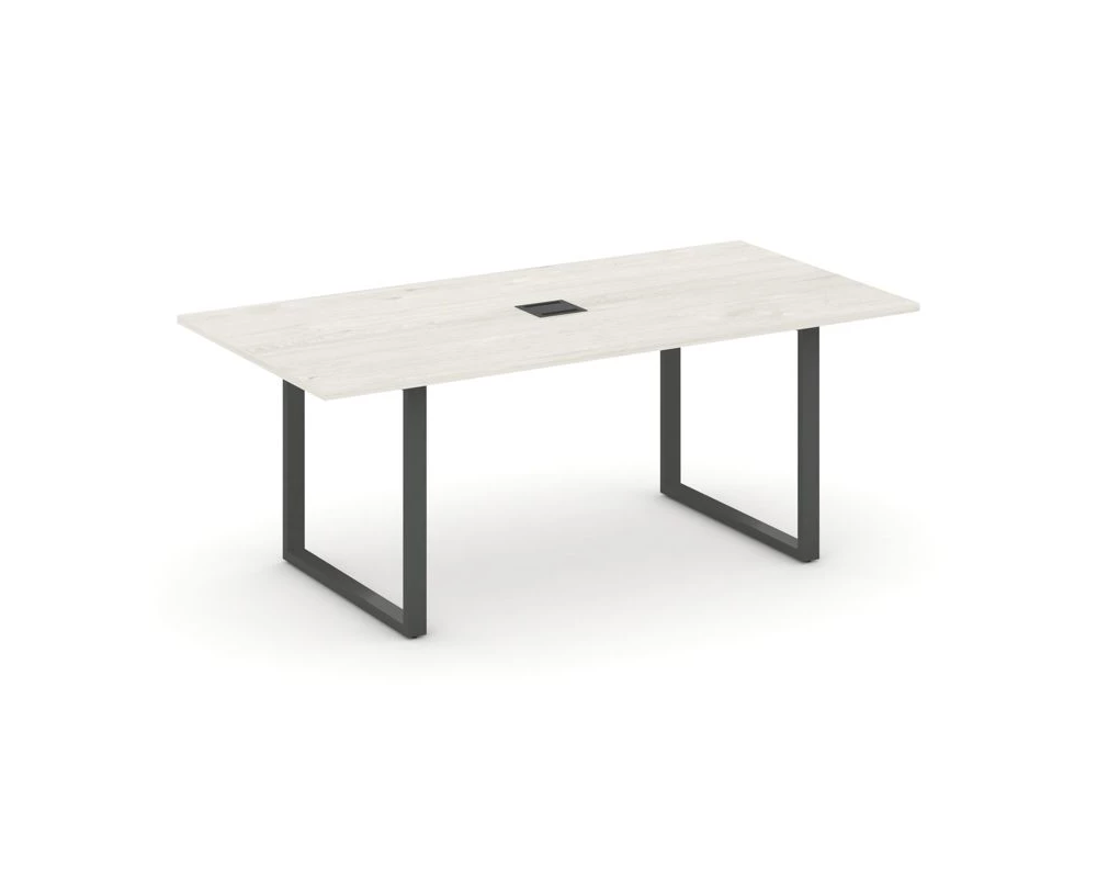 Стол переговорный на О-образном каркасе с лючком 1980x980x750 Стайл Проджект Директ / Style Project Direct