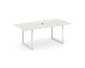 Стол переговорный на О-образном каркасе с лючком 1980x980x750 Стайл Проджект Директ / Style Project Direct images