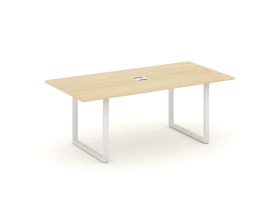 Стол переговорный на О-образном каркасе с лючком 1980x980x750 Стайл Проджект Директ / Style Project Direct images