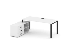 Стол письменный с греденцией левой на П-образном каркасе 1980x1480x750 Стайл Проджект Директ / Style Project Direct images