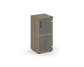 Шкаф низкий узкий правый прозр. стекло 400x400x833 Стайл Проджект / Style Project images