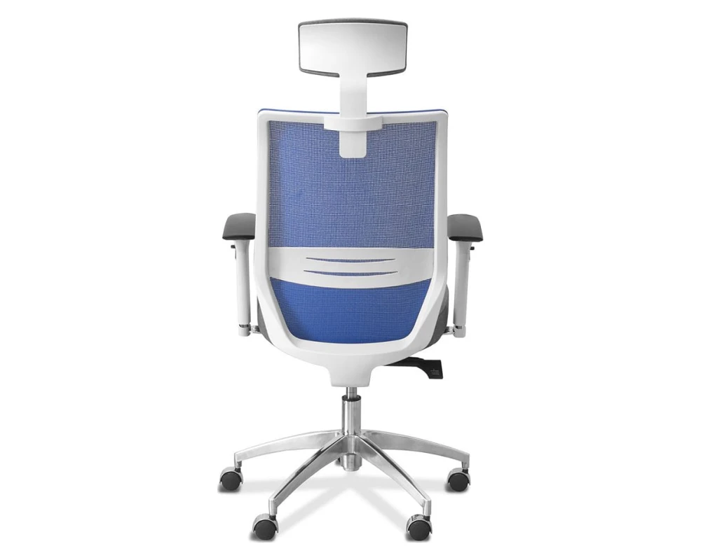 Кресло Aero lux с подголовником (белый каркас)