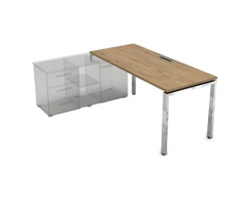 Стол рабочий прямолинейный три опоры, левый (2000*900*750) НСТЛ-П.996 Глосс Лайн / Gloss Line images