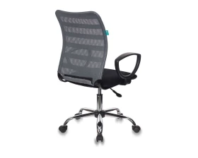 Кресло Бюрократ CH-599AXSL Сетка/ Ткань, Серый/Черный images