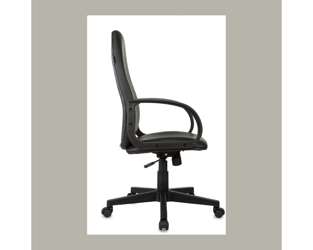 Кресло Бюрократ CH-808AXSN/OR-16 Экокожа, Черный