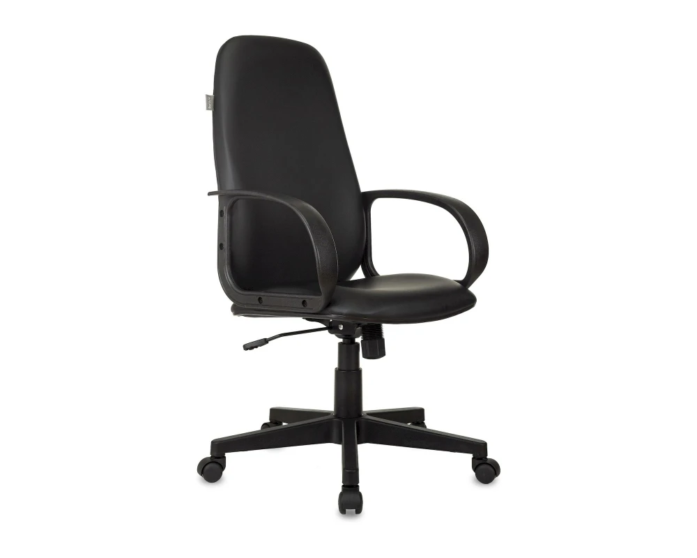 Кресло Бюрократ CH-808AXSN/OR-16 Экокожа, Черный
