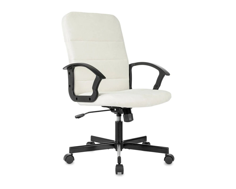 Кресло Бюрократ Триест / Triest Ткань, Молочный
