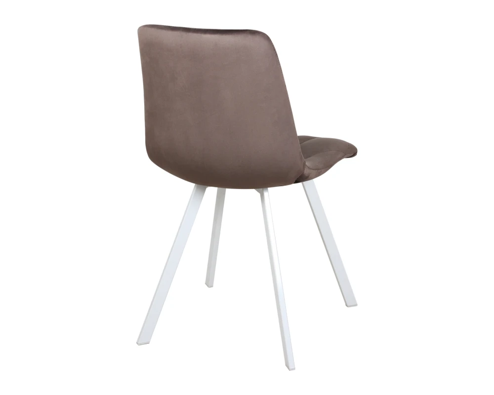 Стул обеденный Рокки ножки прямоугольные белые