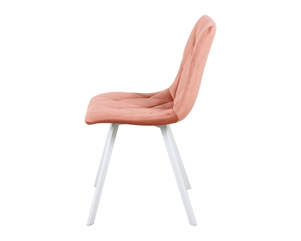 Стул обеденный Рокки ножки прямоугольные белые