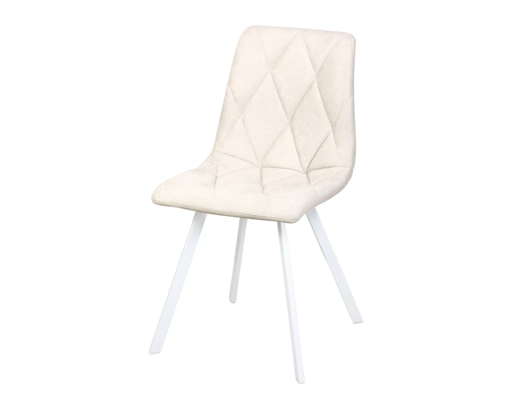 Стул обеденный Рокки ножки прямоугольные белые