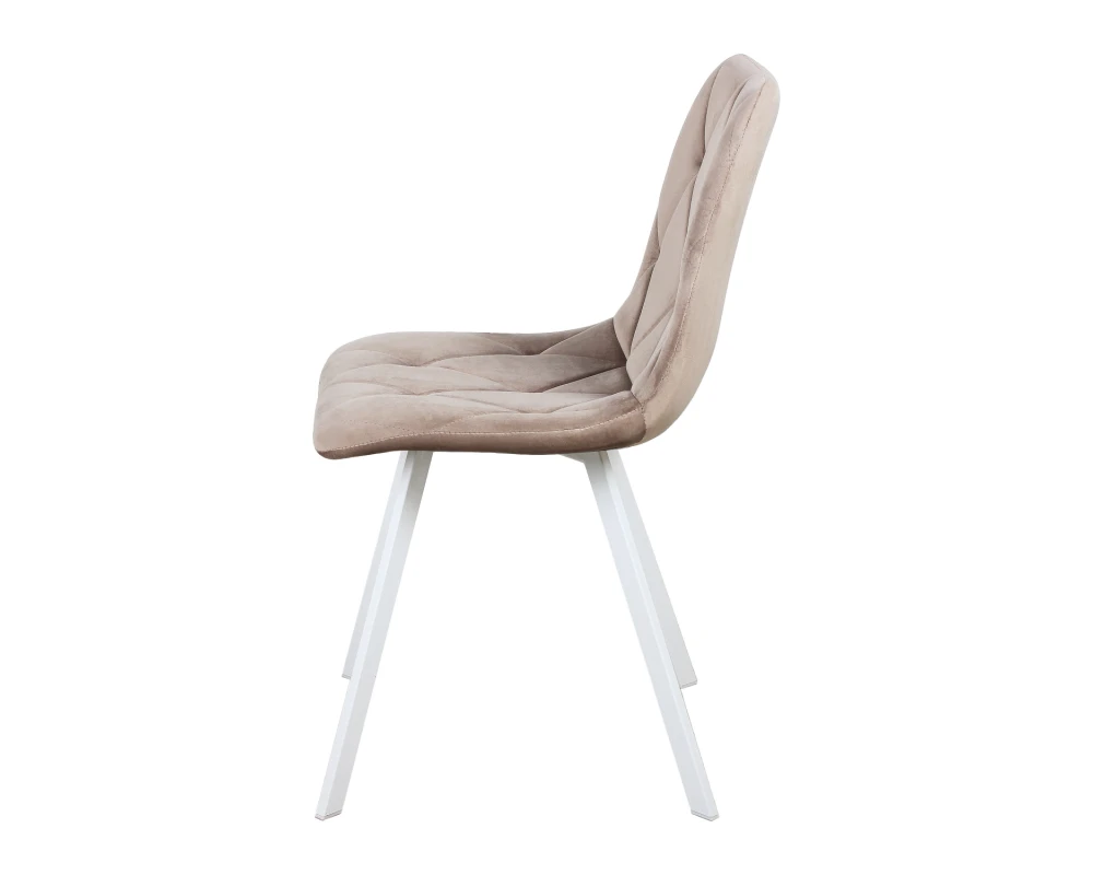 Стул обеденный Рокки ножки прямоугольные белые