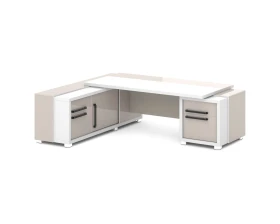 Стол с тумбой и греденцией 2470х2016х750 Грейс / Grace images