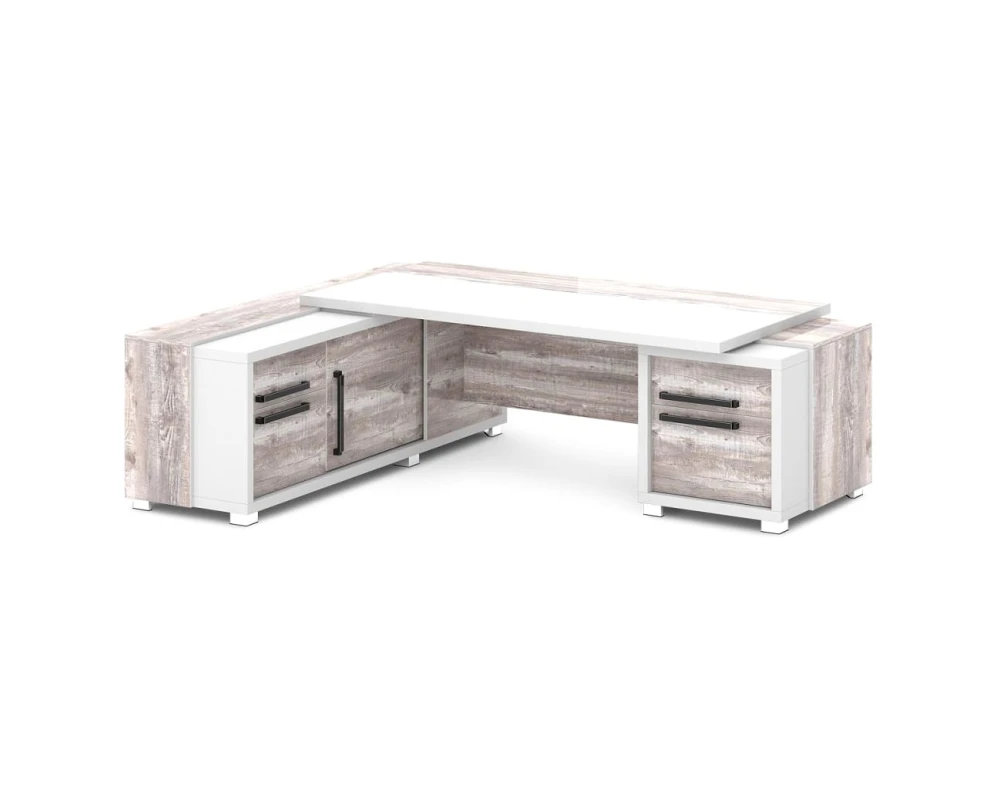 Стол с тумбой и греденцией 2470х2016х750 Грейс / Grace