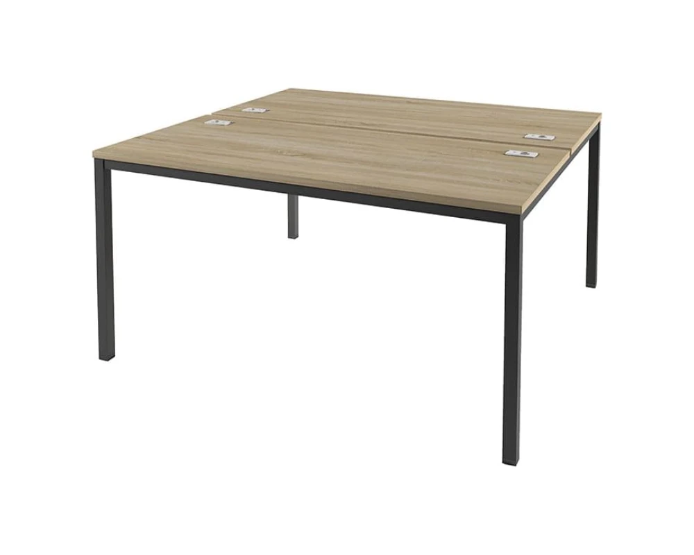 Стол-тандем на металлокаркасе с заглушками кабель-канала IL-42 Инновация