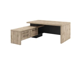 Стол руководителя с опорной тумбой T-18л.0000 Торстон images