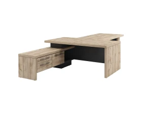 Стол руководителя с опорной тумбой T-918л.0000 Торстон images