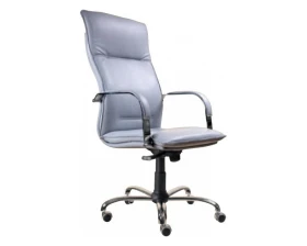 Кресло БЕРЛИН П, кожа, хром images