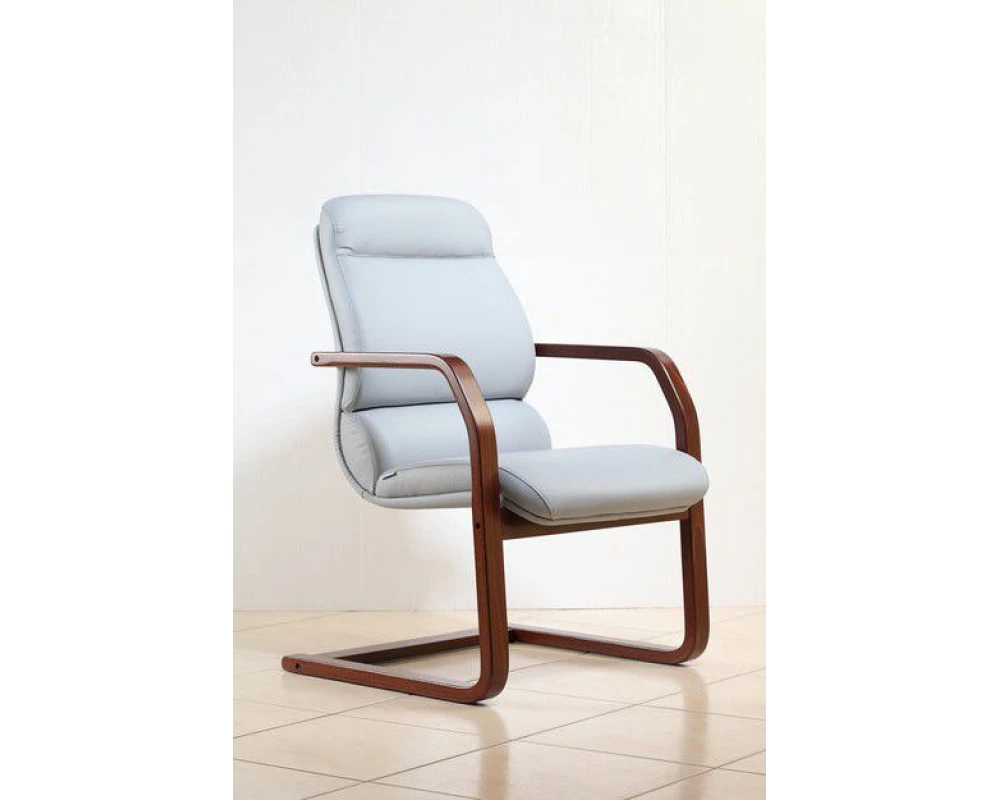 Кресло КОМФОРТ В, кожа, дерево