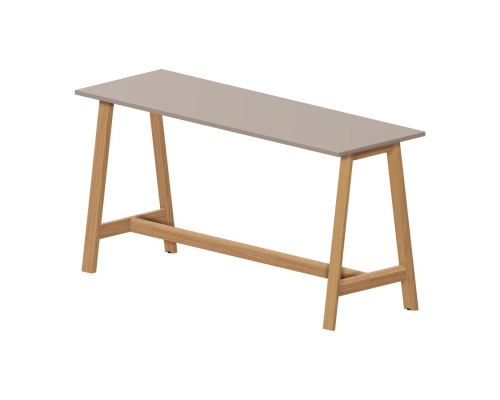 Высокий стол для переговоров 210x70х1050 Артвуд Хай / Artwood High Тортора/Бук