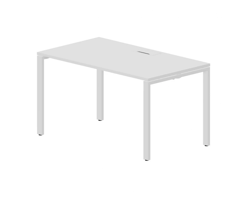 Стол письменный 1380х780х750 (металл. аутлет) Страйк / Strike Белый/Белый