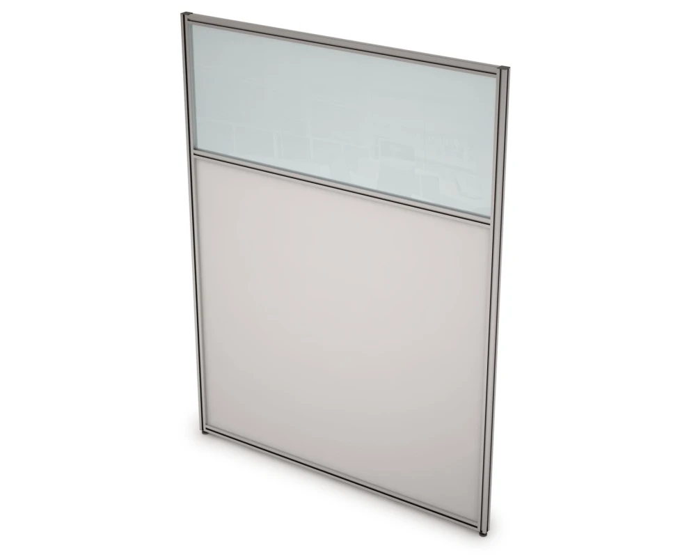 Перегородка напольная комби ЛДСП+Стекло 700x1300x29 АРГО