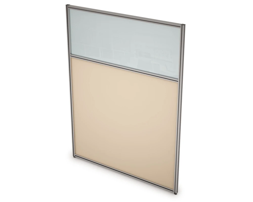 Перегородка напольная комби ЛДСП+Стекло 700x1300x29 АРГО