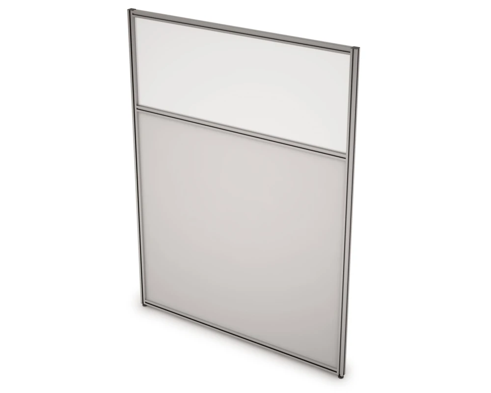 Перегородка напольная комби ЛДСП+Стекло 700x1300x29 АРГО