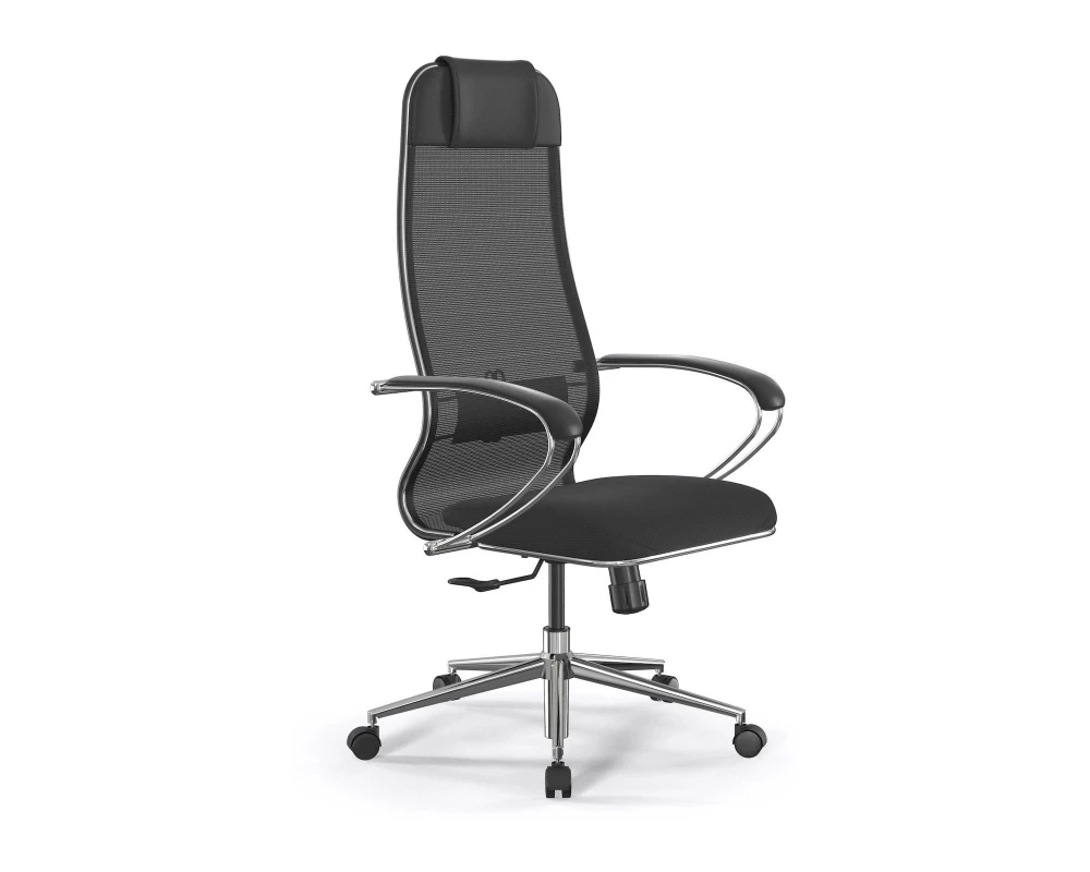 Кресло ErgoLife Set 15/подл.131/осн.Synchro 052 Сетка/Ткань, Черный