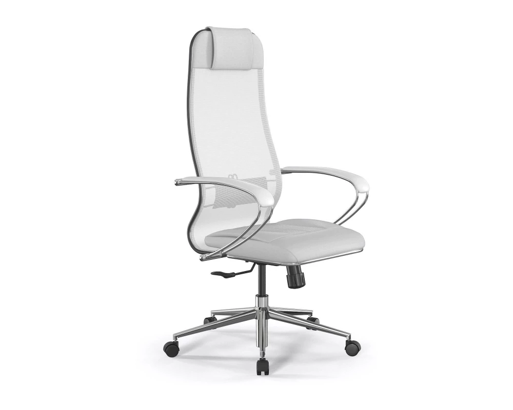 Кресло ErgoLife Set 5/подл.131/осн.Synchro 052 Сетка/Ткань, Белый