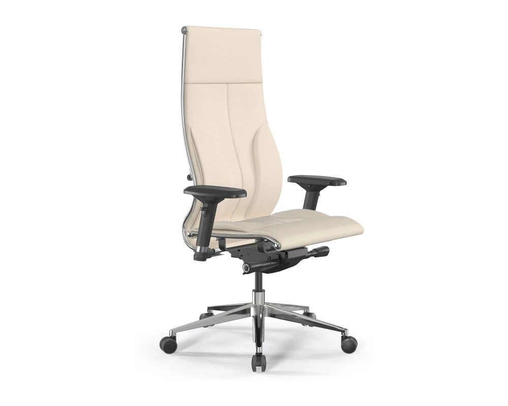 Кресло Samurai L1-10D M26.B32.G25.W03 Экокожа, Молочный