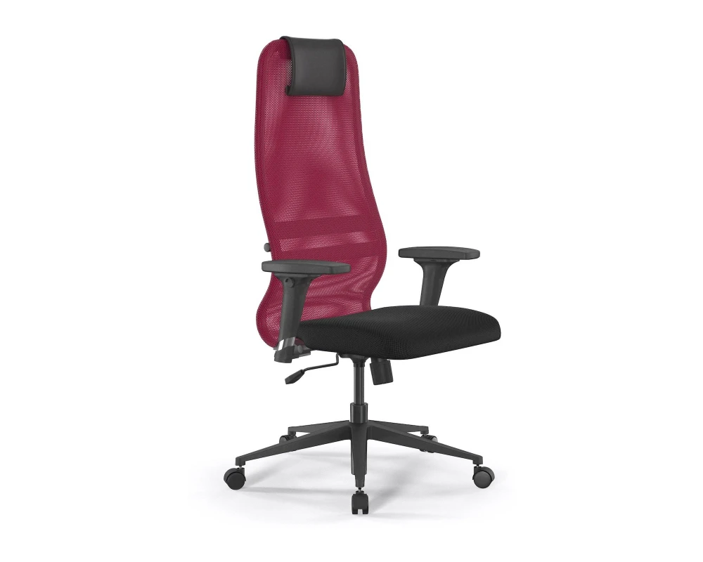 Кресло ErgoLife S 8 B1-8D M09.B11.G19.W02 Сетка/Ткань, Красный/Черный