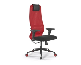 Кресло ErgoLife SynchroSit 8 B1-9D M25.B11.G19.W28 Сетка/Ткань, Красный/Черный images