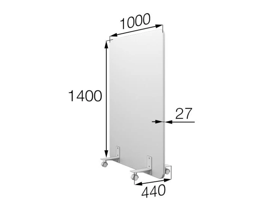 Мобильная прегородка MV-100/140 Муви MVK