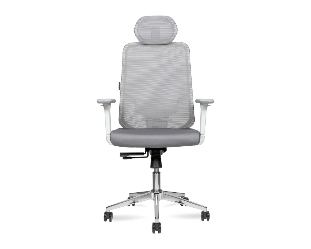 Кресло Norden Бэст вайт / Best white белый пластик Сетка/Ткань, Серый