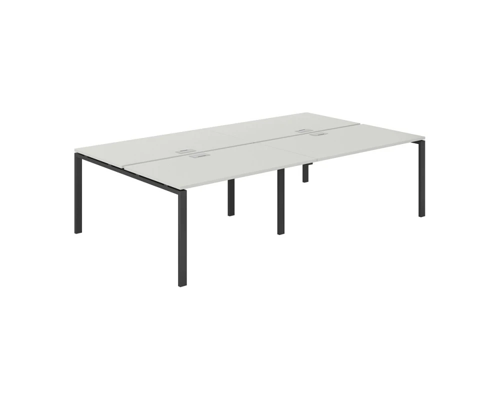 Рабочая станция 2800x1638х750 профиль антрацит: 60x30 Сигма / Sigma Серый бархат