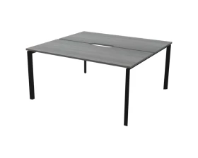 Бенч двойной на 2 рабочих места на металлокаркасе НТМП.П.Б2-200 Аргентум images