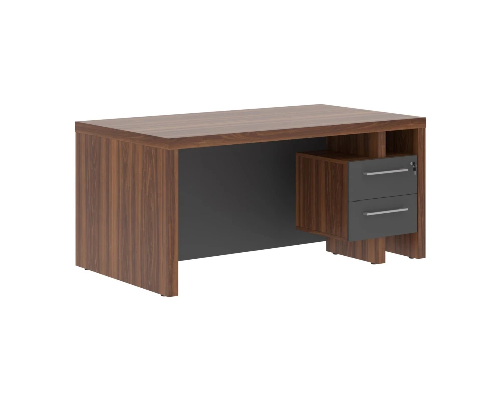 Стол руководителя с встроенной тумбой 1600х900х750 Зенн / Zenn