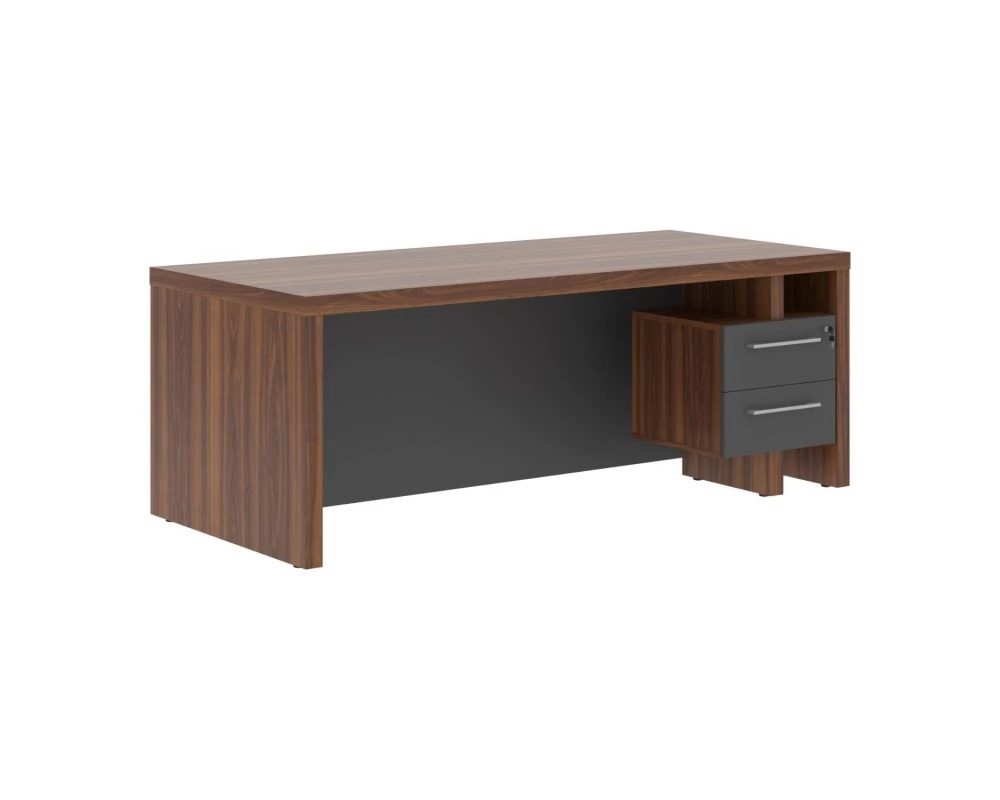 Стол руководителя с встроенной тумбой 2000х900х750 Зенн / Zenn