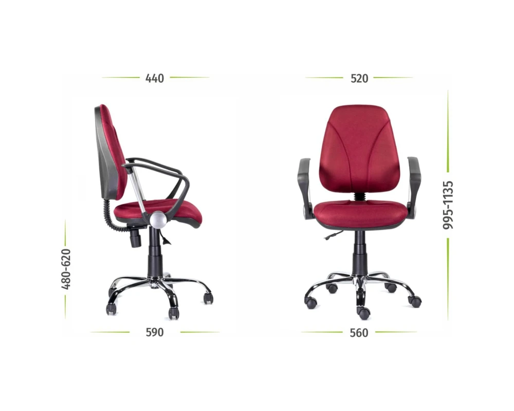 Кресло Клио С-101 Нептун ПВМ хром